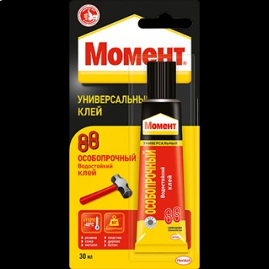 Клей Момент, водостойкий, особопрочный, 125 мл, 1273052, 88