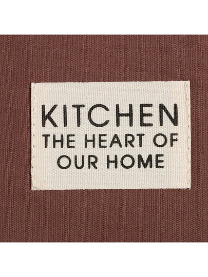 Фартук 60 х 70 см, 100% хлопок, саржа, 220 г/м2, без кармана, Этель, Kitchen, коричневый