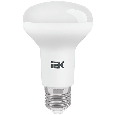 Лампа светодиодная E27, 8 Вт, 60 Вт, 230 В, рефлектор, 4000 К, свет нейтральный белый, IEK, R63, LED