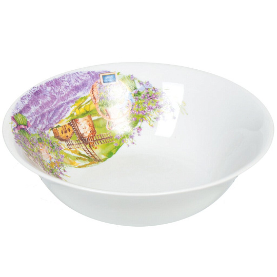 Салатник фарфор, круглый, 0.68 л, Лаванда, Дулевский фарфор, 092412/094212, в ассортименте