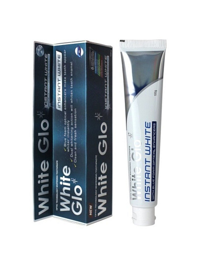Зубная паста White Glo, Мгновенное отбеливание, 100 г