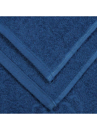 Полотенце пляжное 70х140 см, 375 г/м2, жаккард, Вышневолоцкий текстиль, Якоря, 632, сапфир, Россия, Ж1-70140.1141.375