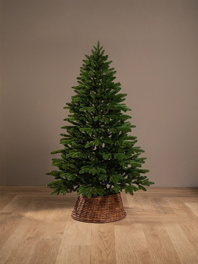 Елка новогодняя напольная, 170 см, Марьинская, ель, зеленая, хвоя литая, подставка пластик, ЕМАР 17, Елушка