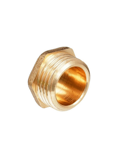 Заглушка 3/4", ш, латунь, наружная резьба, БАЗ