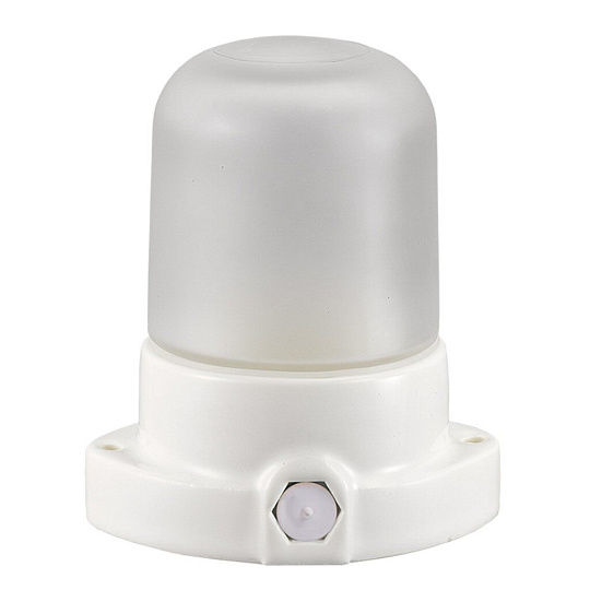 Светильник для бани, General Lighting Systems, GCF-SNC-60-E27-IP65-W,437767, 60 Вт, E27, на 1 лампочку, IP65, НПБ400, прямой, керамика, белый, 437767