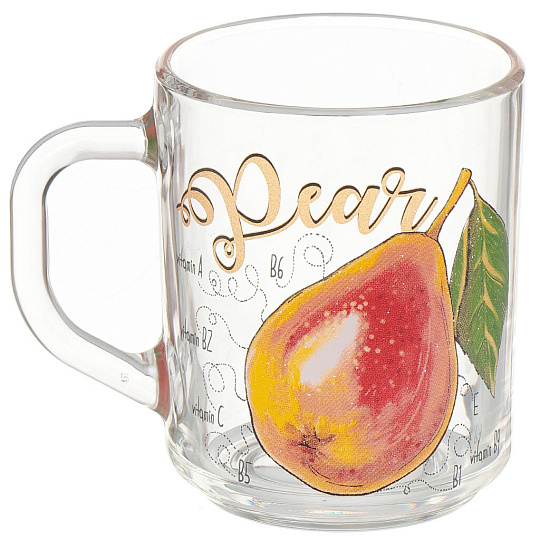 Кружка стекло, 200 мл, Green Tea Полезная груша, ОСЗ, 07с1335