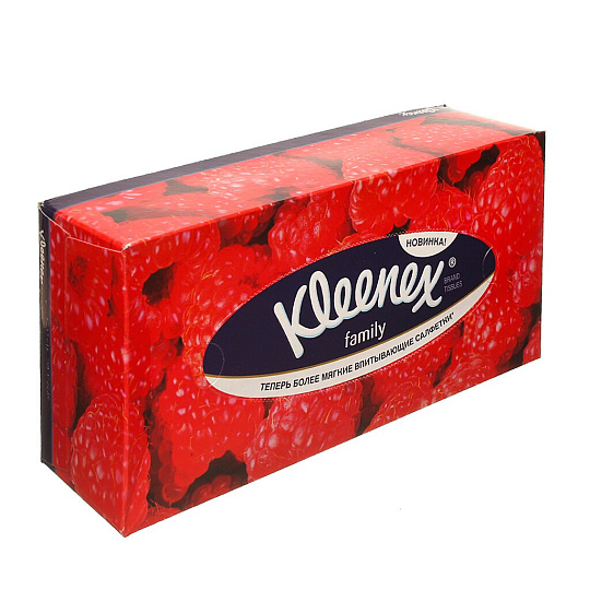 Бумажные платочки 150 шт, Kleenex, Family, 9480405