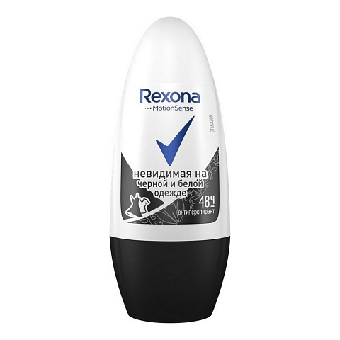 Дезодорант Rexona, Crystal Clear Diamond без белых следов, для женщин, ролик, 50 мл