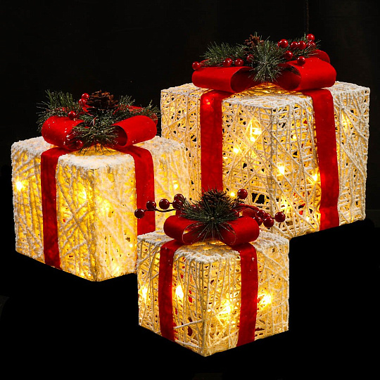 Фигурка декоративная Подарки, 60 LED, 220В, Y4-7435