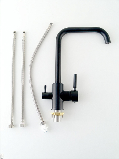 Смеситель для кухни, Diadonna, с картриджем, с подключением к фильтру, D49-19042BL