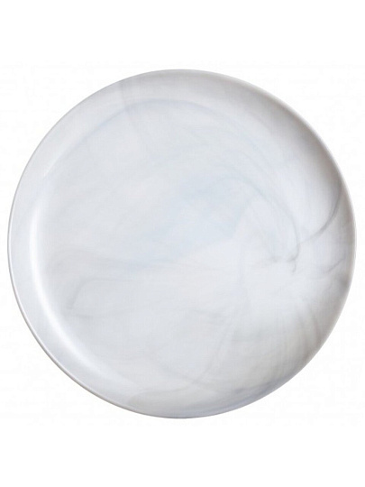 Тарелка обеденная, стеклокерамика, 25 см, круглая, Diwali Marble, Luminarc, P9908