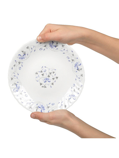 Тарелка десертная, стеклокерамика, 19 см, круглая, Эдем, Daniks, LHP 75/1059