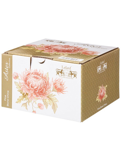 Чайная пара фарфор, 2 предмета, на 1 персону, 330 мл, Lefard, Астра, 415-2160, подарочная упаковка