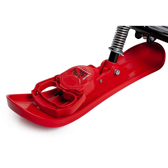 Снегокат Nika, Snowdrive, СНД3/SD5, 61.5 см, Kids snowdrive 5, черный каркас, велоруль, амортизация, фонарик