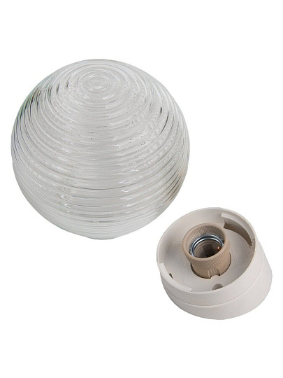 Светильник General Lighting Systems, НББ 64-60-025.01, 60 Вт, E27, на 1 лампочку, IP40, 18х18х14 см, наклонный, шар-стекло, 437857