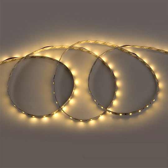 Лента светодиодная SMD 2835, 4.8 В, IP20, 3 м, 12 Вт, готовый комплект, адаптер, General Lighting Systems, GLS-2835-60-4.8-12-IP20-PRO-3-3-KIT, 500021