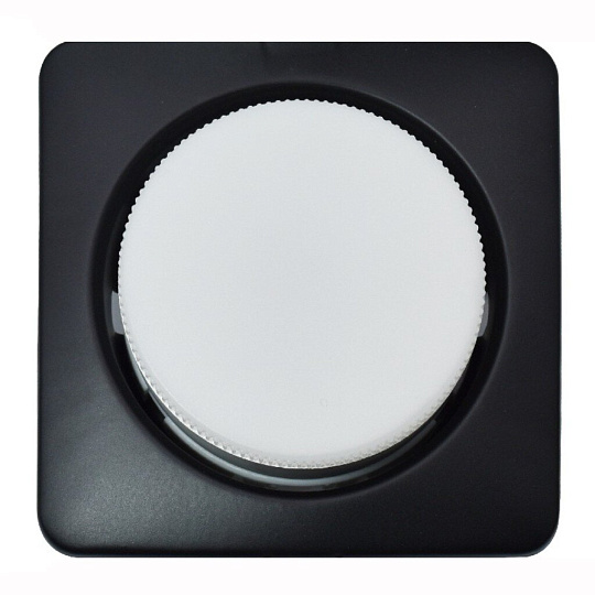 Светильник встраиваемый GX53, квадратный, обьемный, черный, General Lighting Systems, GCL-GX53-H38-MA-BLACK