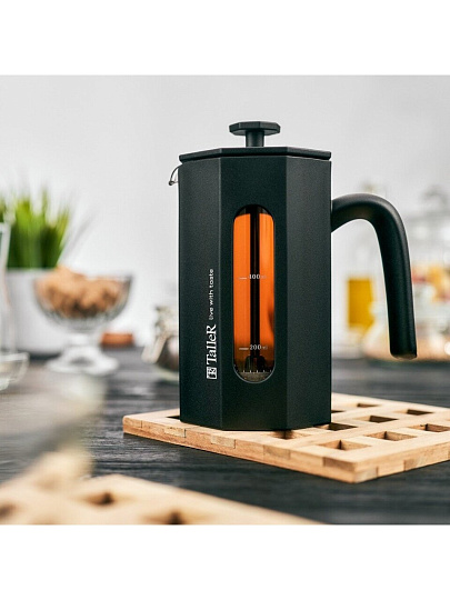 Френч-пресс 0.6 л, стекло, Taller, 32339
