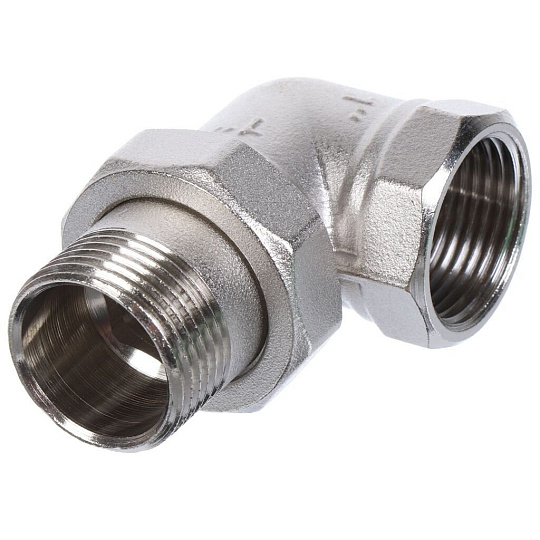 Американка 1", г-ш, никель, угловая, индивидуальная упаковка, РосТурПласт