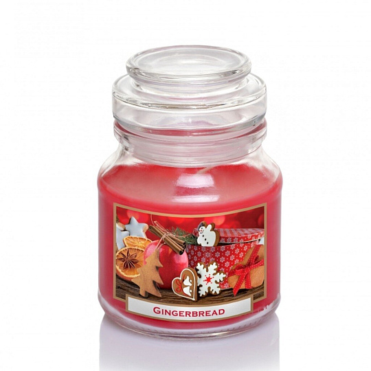 Свеча ароматизированная, 10х7 см, в баночке, Bartek Candles, Имбирный пряник