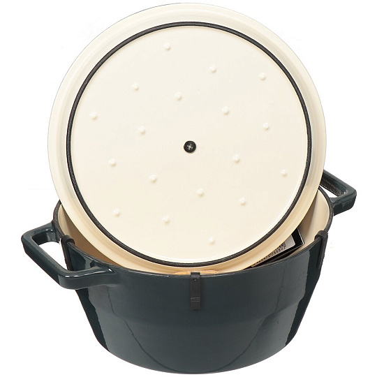 Кастрюля чугунная эмалированная Pyrex SC4AC24, 3.6 л, серая