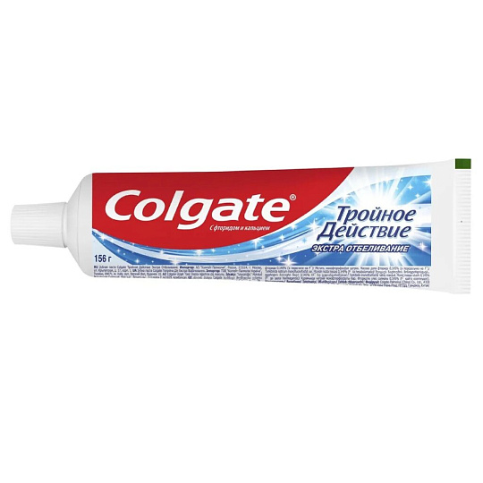 Зубная паста Colgate, Тройное Действие Экстра Отбеливание, 100 мл