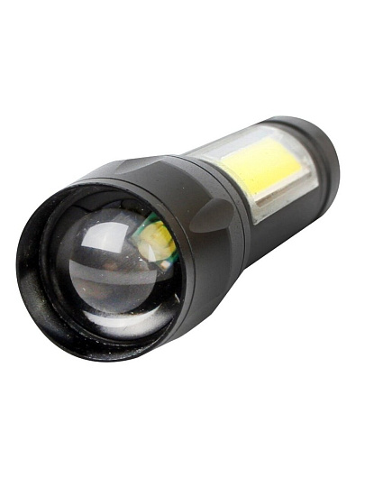Фонарь ручной, встроенный аккумулятор, Ultraflash, E1337, зарядка от USB, пластик, мини LED, 14269