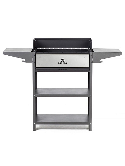 Мангал 1332х600х394х1041 мм, 2 мм, гриль, складные полки, Gratar, Family Optima Grill, FOG2000