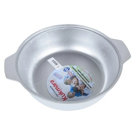 Кастрюля-жаровня литой алюминий, 3 л, крышка алюминий, Kukmara, ж3026а