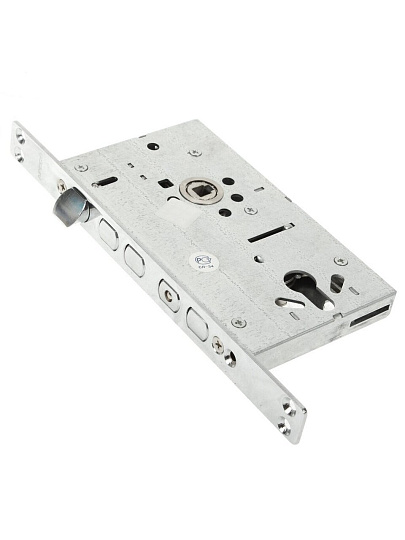 Замок врезной Apecs, T-05-CR, 7201, без ручки, цилиндровый, хром