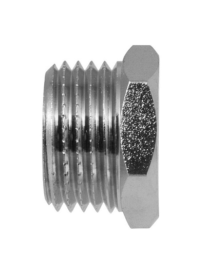 Футорка 1/4"х1/2", г-ш, никель, индивидуальная упаковка, MasterProf