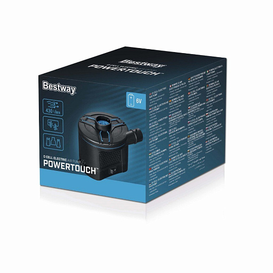 Насос воздушный электрический, 6 В, 3 насадки, 6 В постоянного тока, Bestway, 62254
