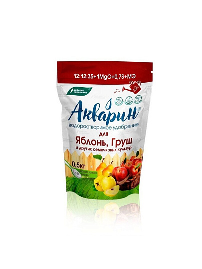 Удобрение Акварин, для яблонь и груш, 500 г, БХЗ