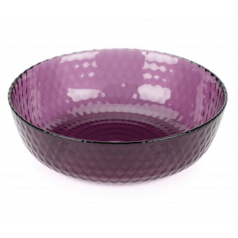 Тарелка суповая, стекло, 18 см, круглая, Idylle Lilac, Luminarc, A0010/Q1309, лиловая