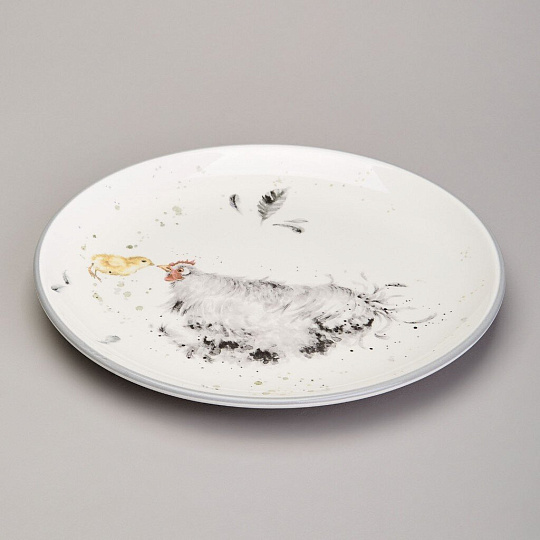 Тарелка закусочная, керамика, 21х2.5 см, круглая, Funny hens, Lefard, 358-2297