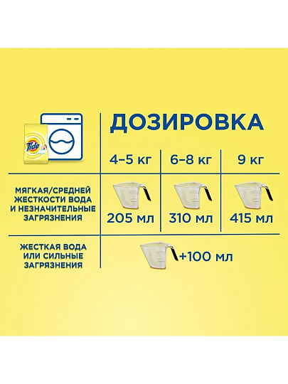 Стиральный порошок Tide, 2.4 кг, автомат, для белого белья, Детский