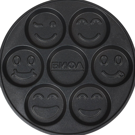 Сковорода оладница алюминий, 24 см, антипригарное покрытие, Биол, СО-24П/СО24Р, пластиковая ручка