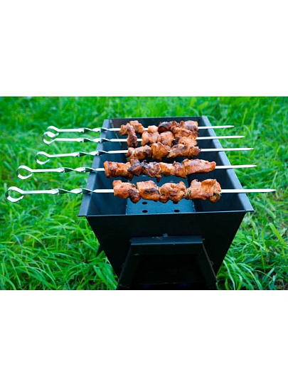 Мангал 530х510х240х165 мм, 2 мм, разборный, Стационарный, СП-МС 7,8