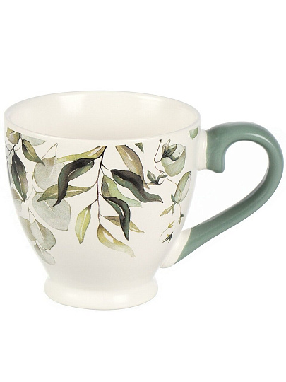 Кружка керамика, 4 шт, 450 мл, Эвкалипт, Daniks, 225792-ZPX300