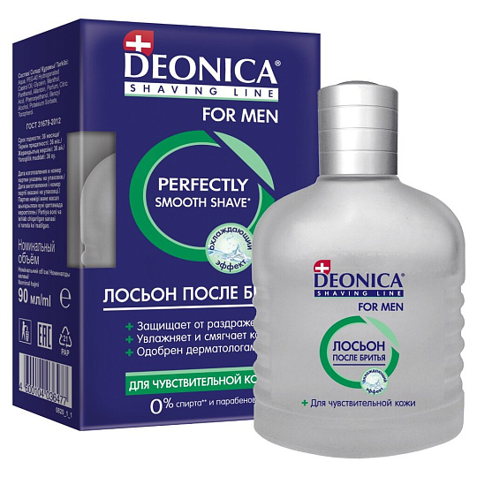 Лосьон после бритья, Deonica, For Men, для чувствительной кожи, 90 мл, 46 00104 03647 7