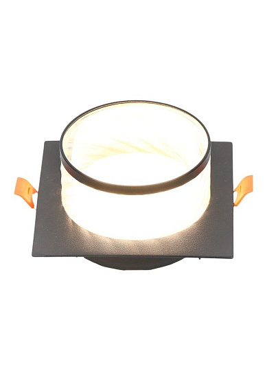 Светильник встраиваемый Элегия, GX53, квадратный, черный, General Lighting Systems, GCL-GX53-H38