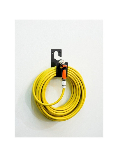 Держатель для садового шланга, настенный, черный, ElectricLight, КБ-103
