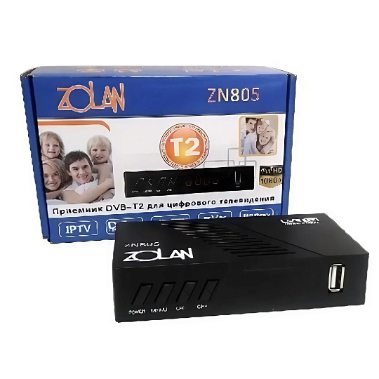 Tv-тюнер цифровое тв, Zolan, ZN-805, 258-805