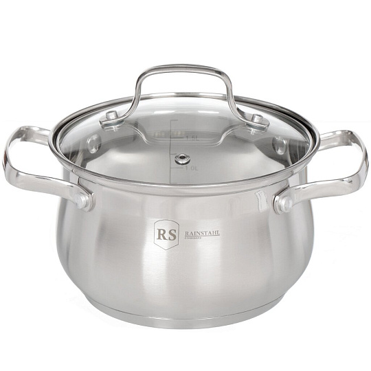 Кастрюля из нержавеющей стали Rainstahl 2114-16RS\CS, 2.1 л