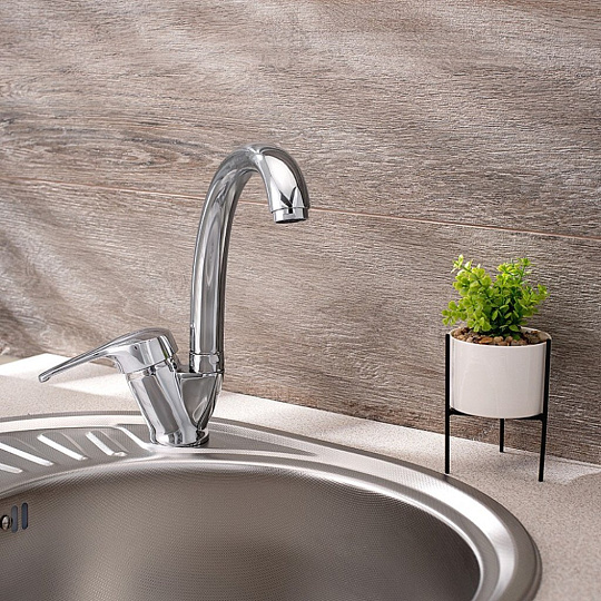 Смеситель для кухни, РМС, с картриджем, хром, SL50-011F