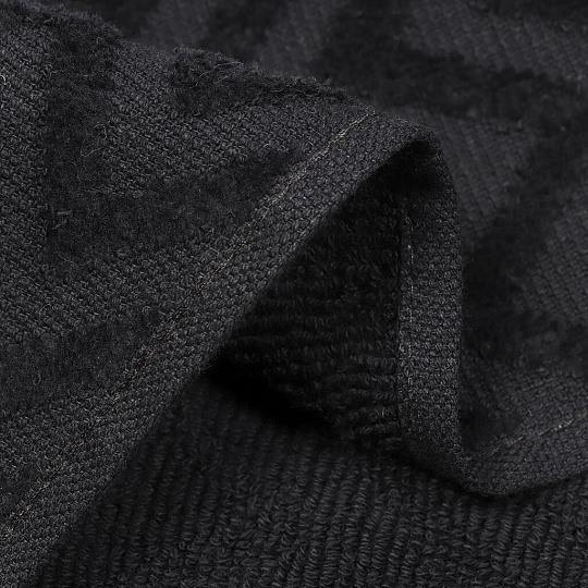 Полотенце кухонное махровое, 30х30 см, 450 г/м2, 100% хлопок, Silvano, Navy, черное, Узбекистан