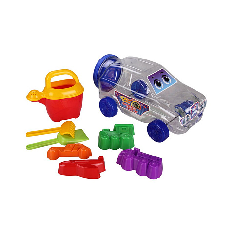 Игрушка детская Альтернатива набор для игры с песком Джип М5746 для мальчиков