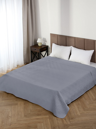 Покрывало 2-спальное, 180х200 см, 100% полиэстер, стеганое, Silvano, Ультрасоник Греция, лиловое