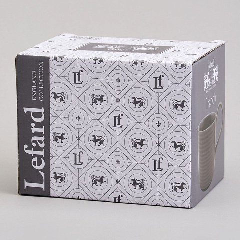 Кружка фарфор, 350 мл, Trendy, Lefard, 358-2242, сер