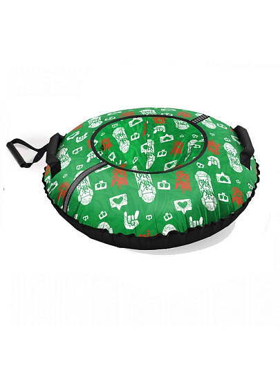 Санки-ватрушка Nika, Скейт, 95 см, 100 кг, с буксировочным тросом, с ручками, ТБ2К-95/СК